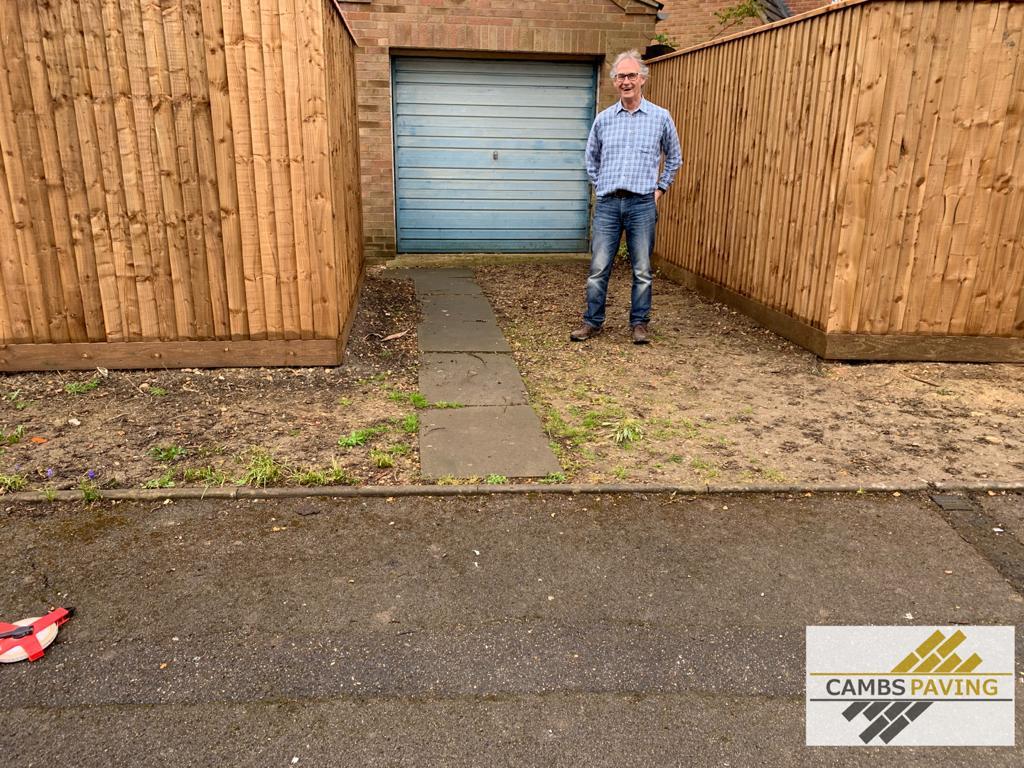 Garage drive to be replaced in Histon Cambridgeshire