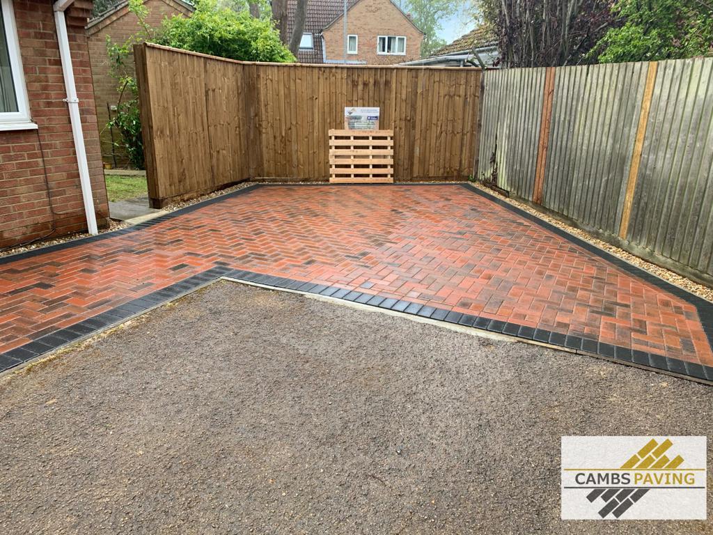 completed block paving driveway in Histon Cambridgeshire